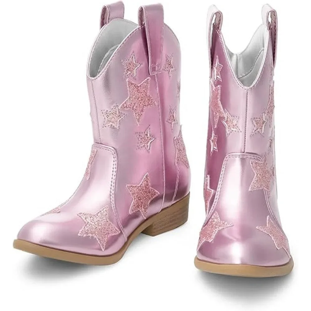 Dream Pairs Little Girls Size 2 Pink Glitter 1